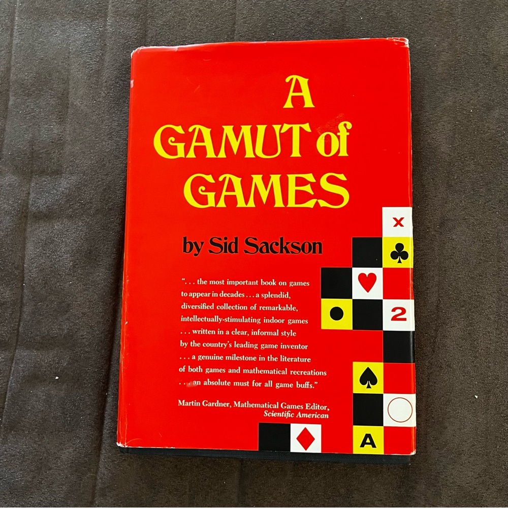 Vintage A Gamut of Games by Sid Sackson